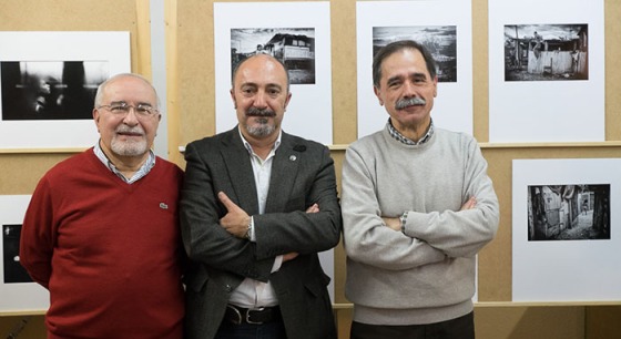 De izquierda a derecha, Manuel L. Puerma, Gerónimo Villena y Andrés Indurain